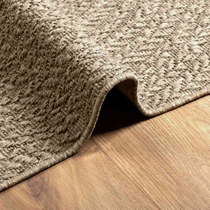 Teppich ZIZUR Beige 80x150 cm Jute-Optik Indoor und Outdoor