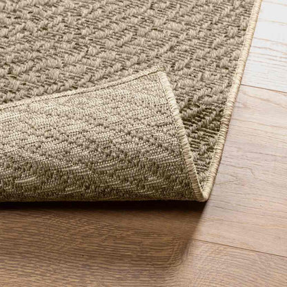 Teppich ZIZUR Beige 120x120 cm Jute-Optik Indoor und Outdoor