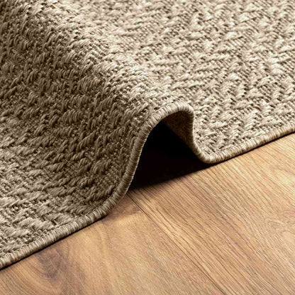 Teppich ZIZUR Beige 160x230 cm Jute-Optik Indoor und Outdoor