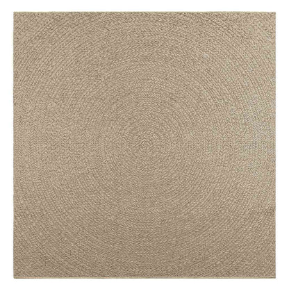 Teppich ZIZUR Beige 200x200 cm Jute-Optik Indoor und Outdoor