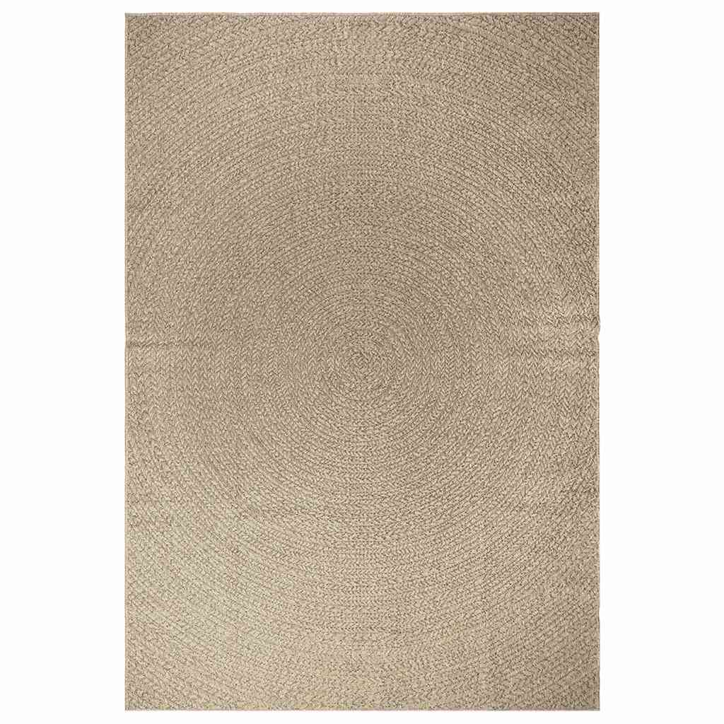 Teppich ZIZUR Beige 200x290 cm Jute-Optik Indoor und Outdoor