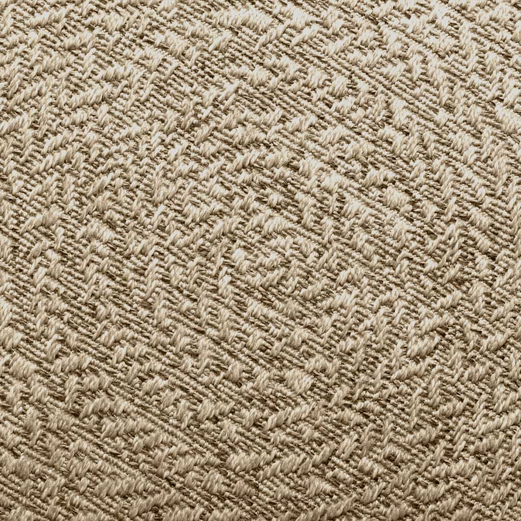 Teppich ZIZUR Beige 240x240 cm Jute-Optik Indoor und Outdoor