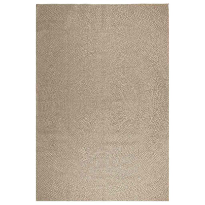 Teppich ZIZUR Beige 240x340 cm Jute-Optik Indoor und Outdoor