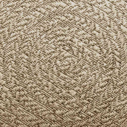 Teppich ZIZUR Beige Ø 90 cm Jute-Optik Indoor und Outdoor