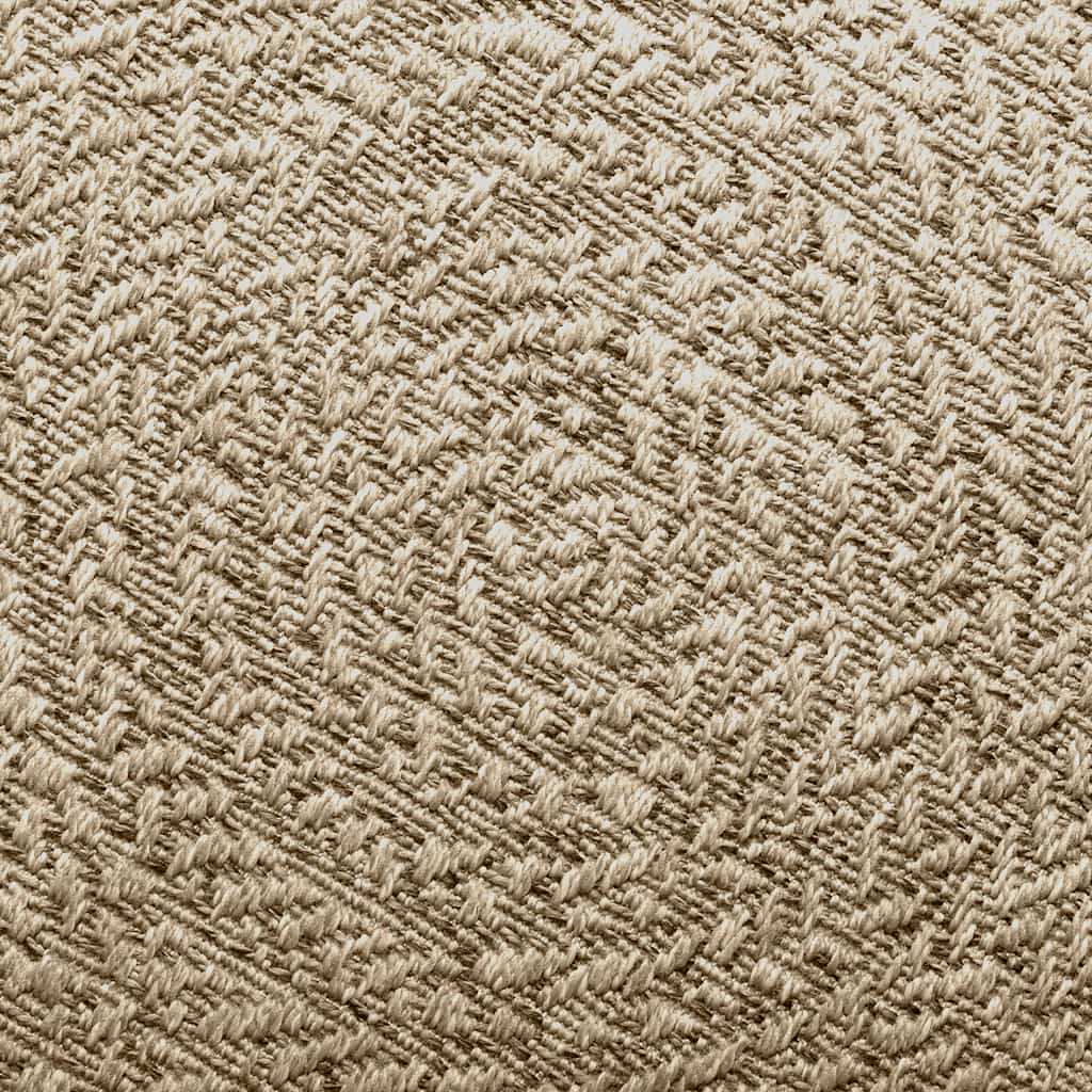 Teppich ZIZUR Beige Ø 200 cm Jute-Optik Indoor und Outdoor