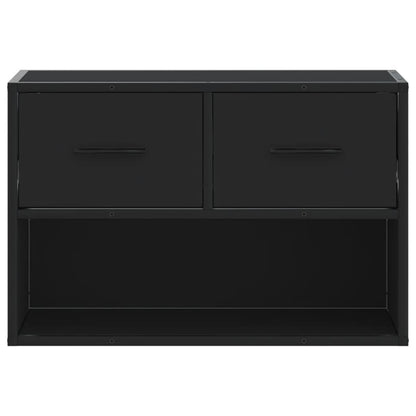 TV-Schrank Schwarz 60x31x39,5 cm Holzwerkstoff und Metall