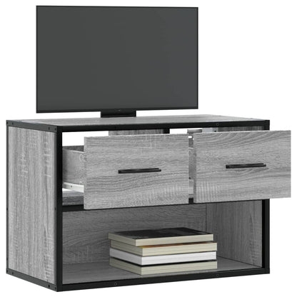 TV-Schrank Grau Sonoma 60x31x39,5 cm Holzwerkstoff und Metall