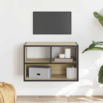 TV-Schrank Sonoma-Eiche 60x31x39,5 cm Holzwerkstoff und Metall