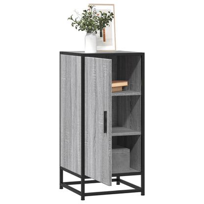 Sideboard Grau Sonoma 35,5x35x76 cm Holzwerkstoff und Metall