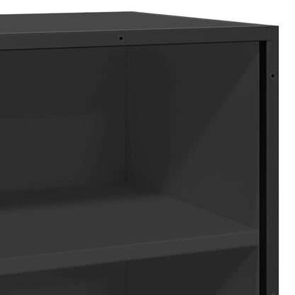 Sideboard Schwarz 35,5x35x76 cm Holzwerkstoff und Metall