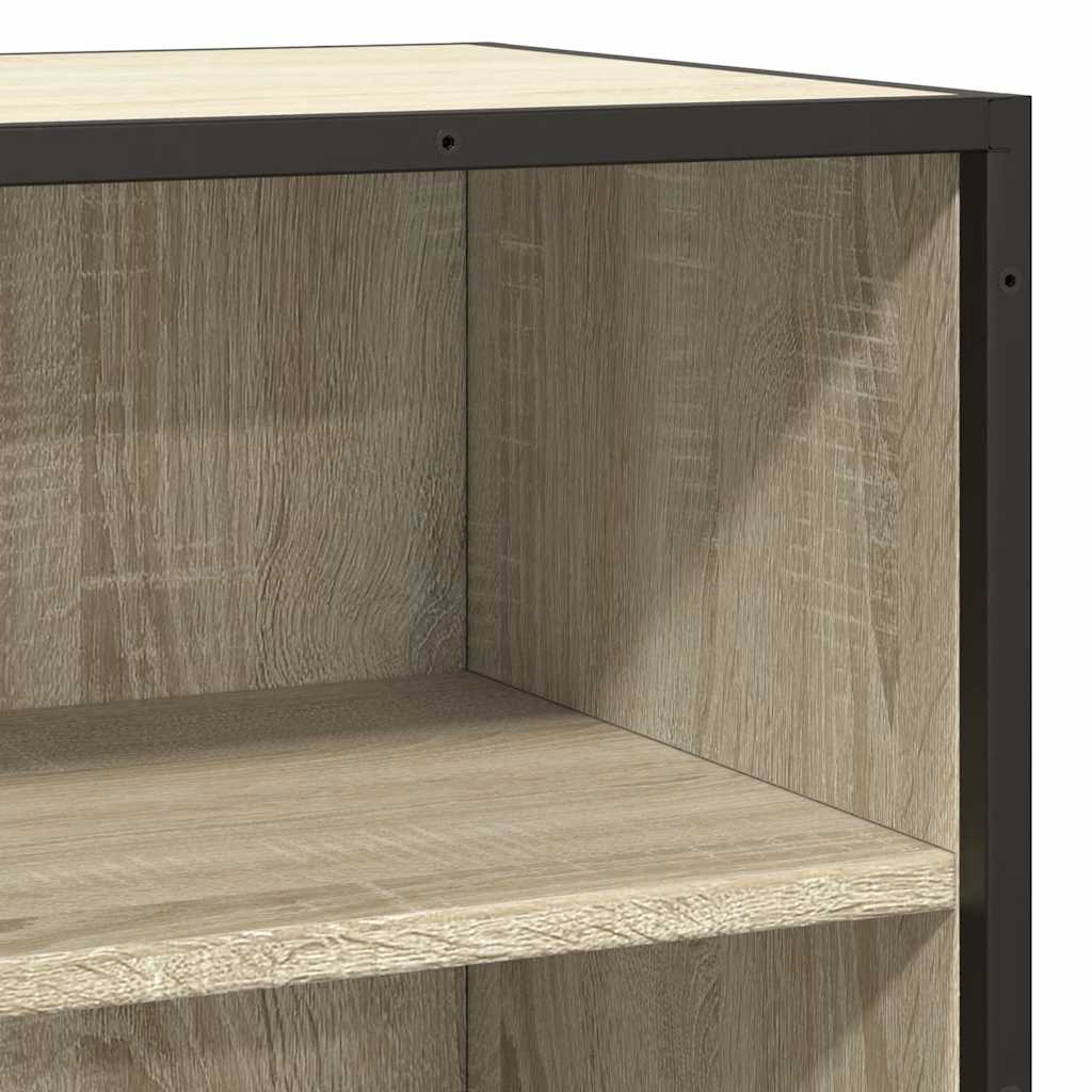 Sideboard Sonoma-Eiche 35,5x35x76 cm Holzwerkstoff und Metall