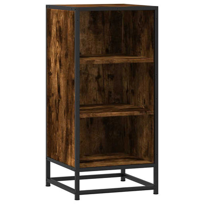 Sideboard Räuchereiche 35,5x35x76 cm Holzwerkstoff und Metall