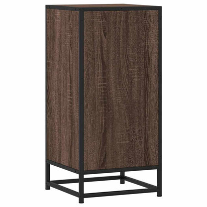 Sideboard Braun Eichen-Optik 35,5x35x76 cm Holzwerkstoff Metall