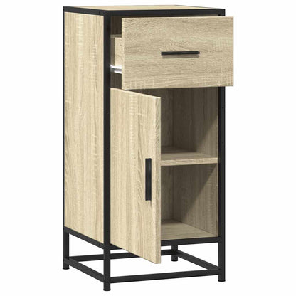 Sideboard Sonoma-Eiche 35,5x35x76 cm Holzwerkstoff und Metall