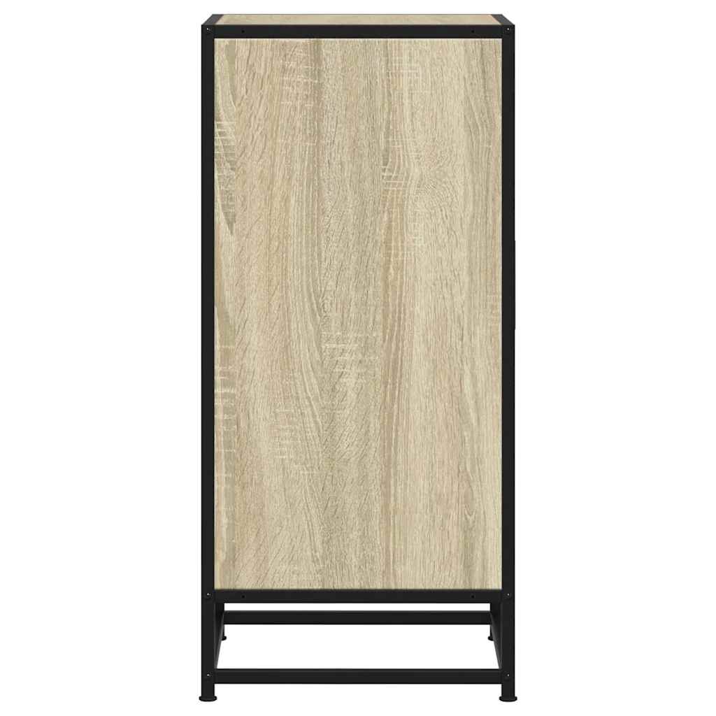 Sideboard Sonoma-Eiche 35,5x35x76 cm Holzwerkstoff und Metall