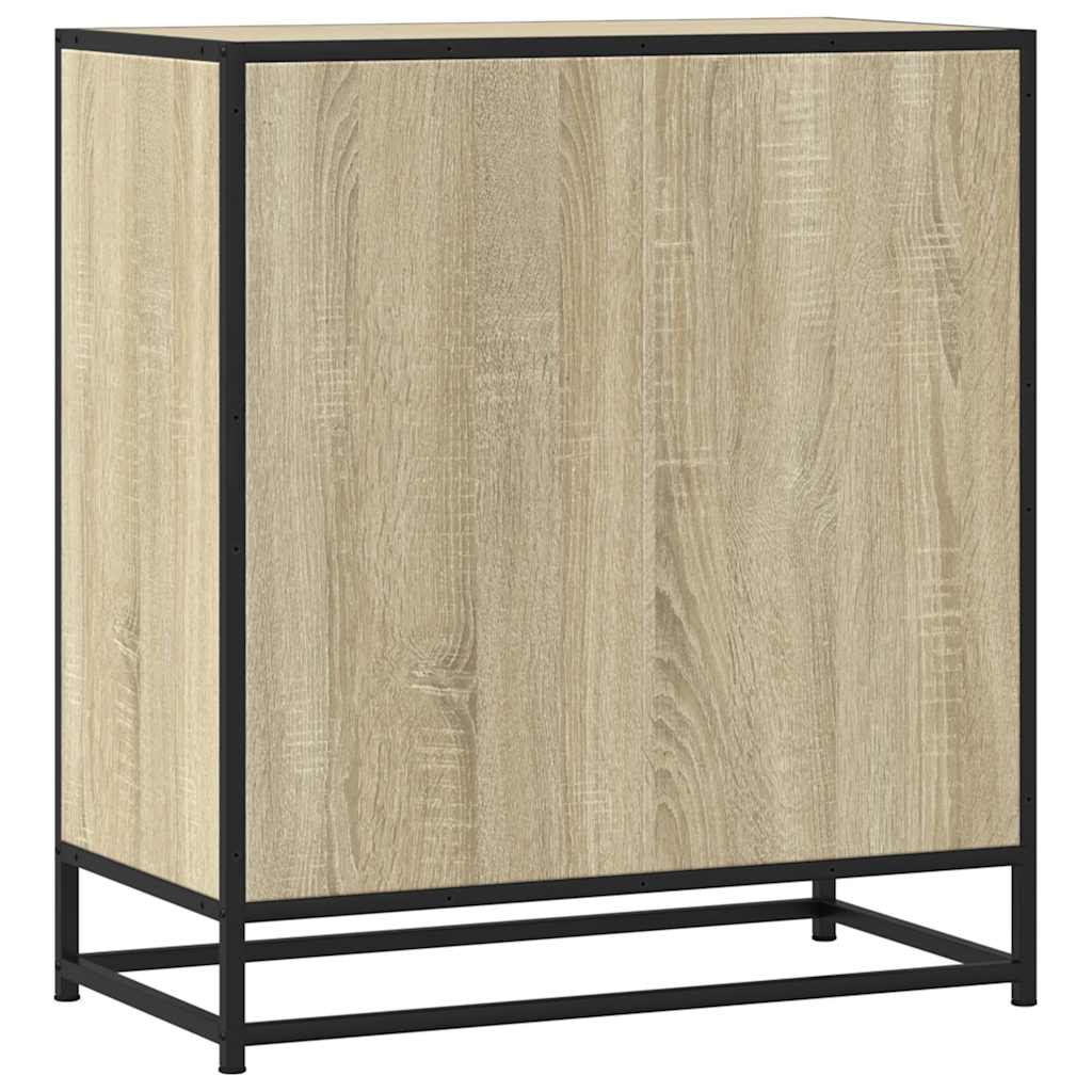 Sideboard Sonoma-Eiche 68x35x76 cm Holzwerkstoff und Metall