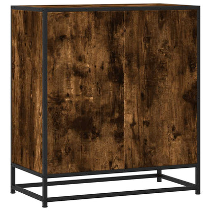 Sideboard Räuchereiche 68x35x76 cm Holzwerkstoff und Metall