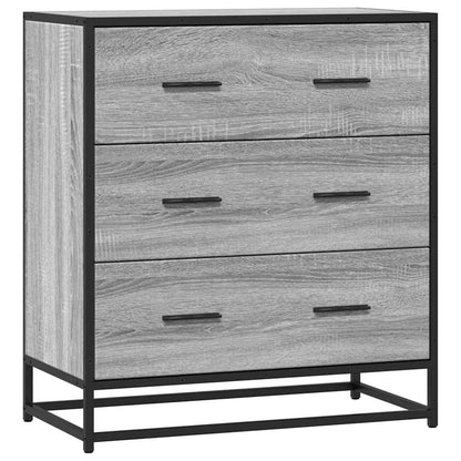 Sideboard Grau Sonoma 68x35x76 cm Holzwerkstoff und Metall