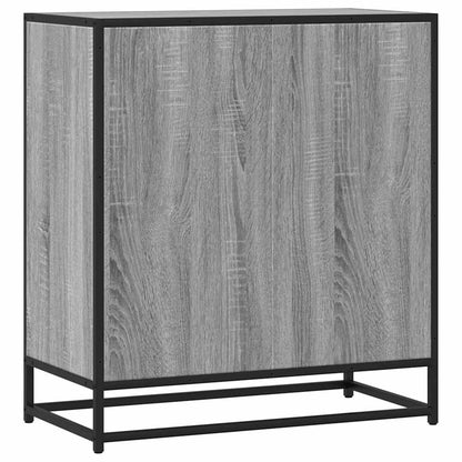 Sideboard Grau Sonoma 68x35x76 cm Holzwerkstoff und Metall