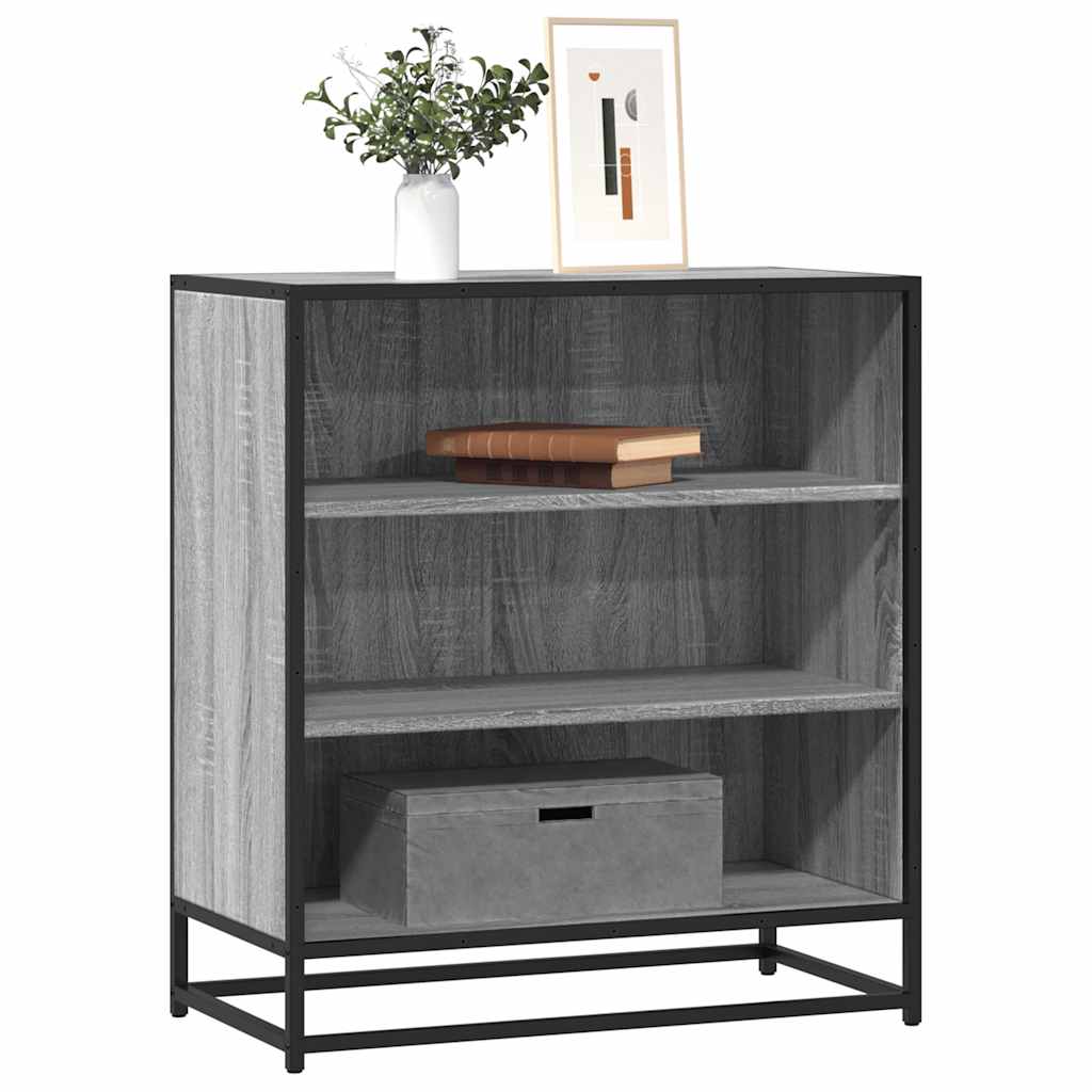 Sideboard Grau Sonoma 68x35x76 cm Holzwerkstoff und Metall