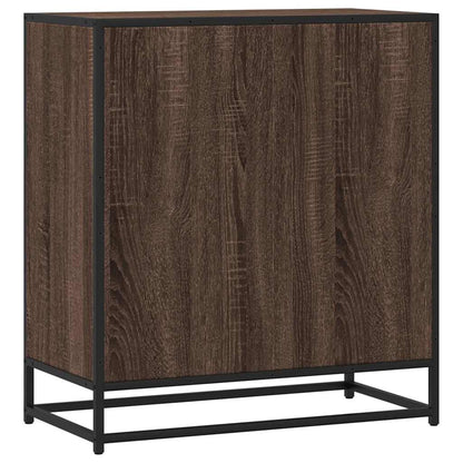 Sideboard Braun Eichen-Optik 68x35x76 cm Holzwerkstoff & Metall