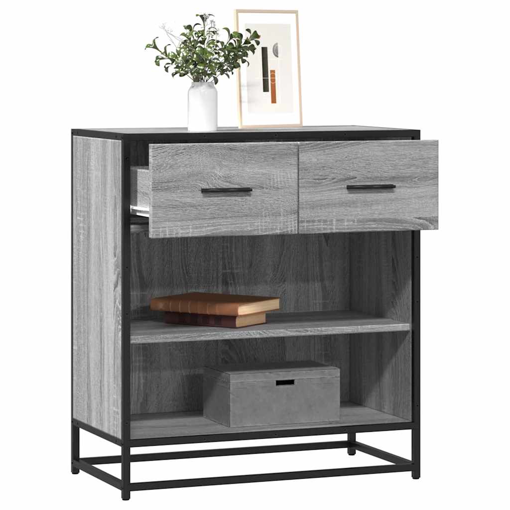 Sideboard Grau Sonoma 68x35x76 cm Holzwerkstoff