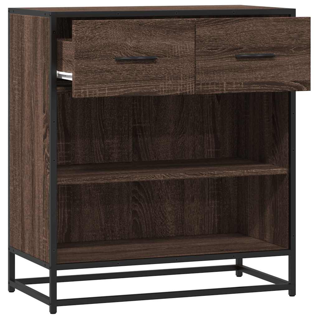 Sideboard Braun Eichen-Optik 68x35x76 cm Holzwerkstoff