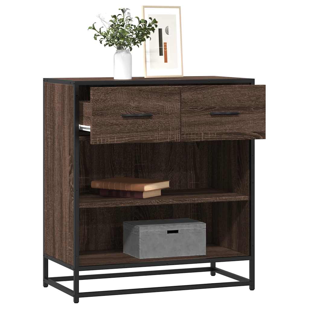 Sideboard Braun Eichen-Optik 68x35x76 cm Holzwerkstoff