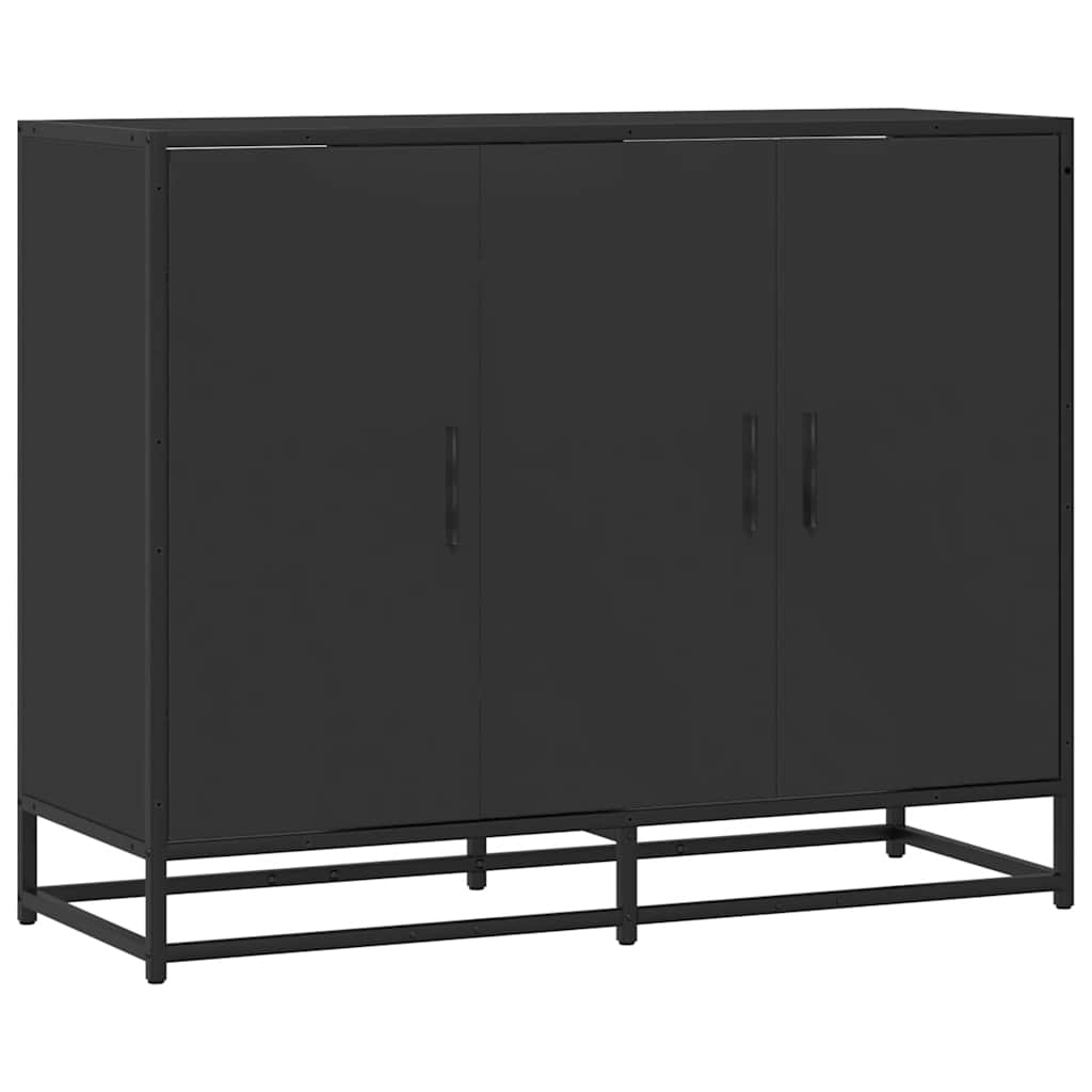 Sideboard Schwarz 94x35x76 cm Holzwerkstoff