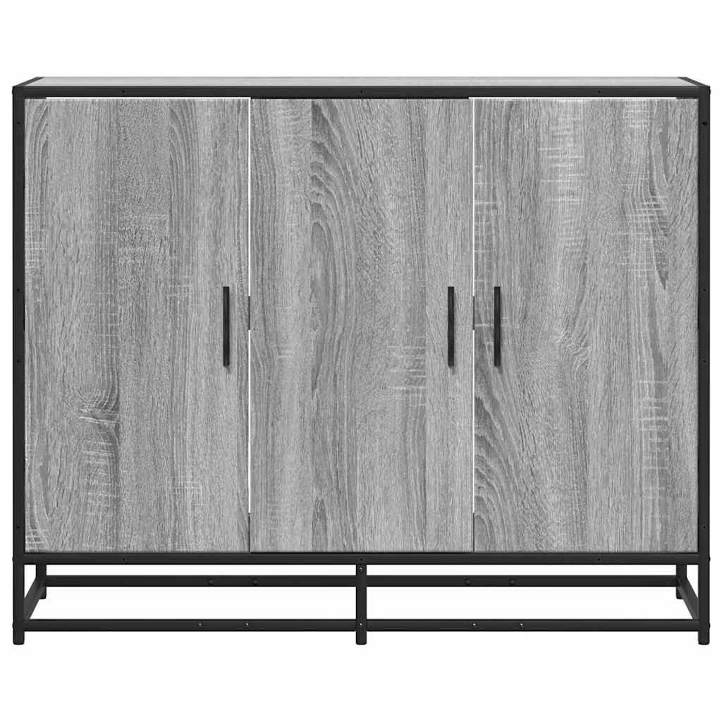 Sideboard Grau Sonoma 94x35x76 cm Holzwerkstoff