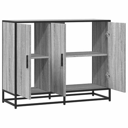 Sideboard Grau Sonoma 94x35x76 cm Holzwerkstoff