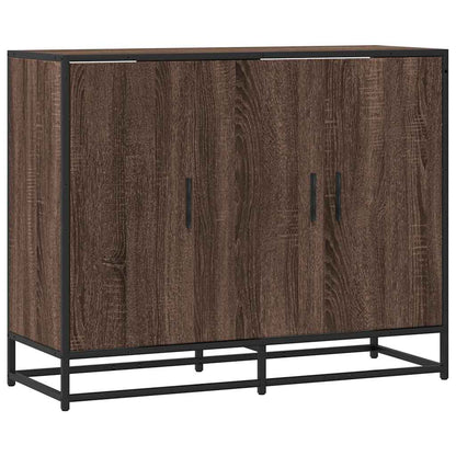 Sideboard Braun Eichen-Optik 94x35x76 cm Holzwerkstoff