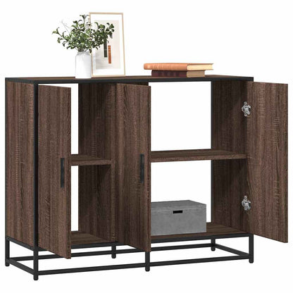 Sideboard Braun Eichen-Optik 94x35x76 cm Holzwerkstoff