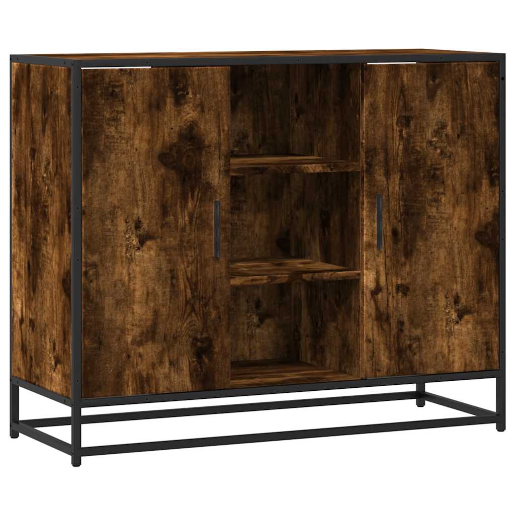 Sideboard Räuchereiche 92x35x76 cm Holzwerkstoff