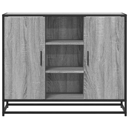 Sideboard Grau Sonoma 92x35x76 cm Holzwerkstoff