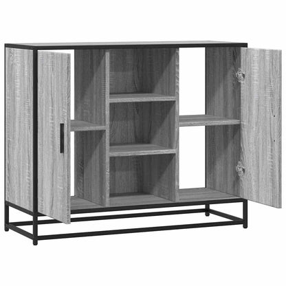 Sideboard Grau Sonoma 92x35x76 cm Holzwerkstoff