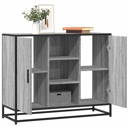 Sideboard Grau Sonoma 92x35x76 cm Holzwerkstoff