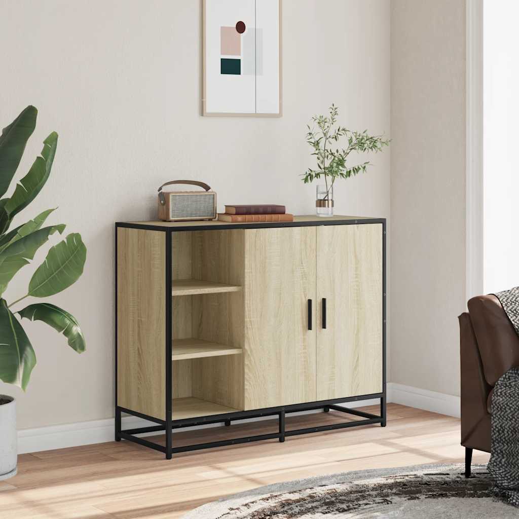 Sideboard Sonoma-Eiche 92x35x76 cm Holzwerkstoff