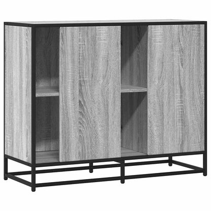 Sideboard Grau Sonoma 92x35x76 cm Holzwerkstoff