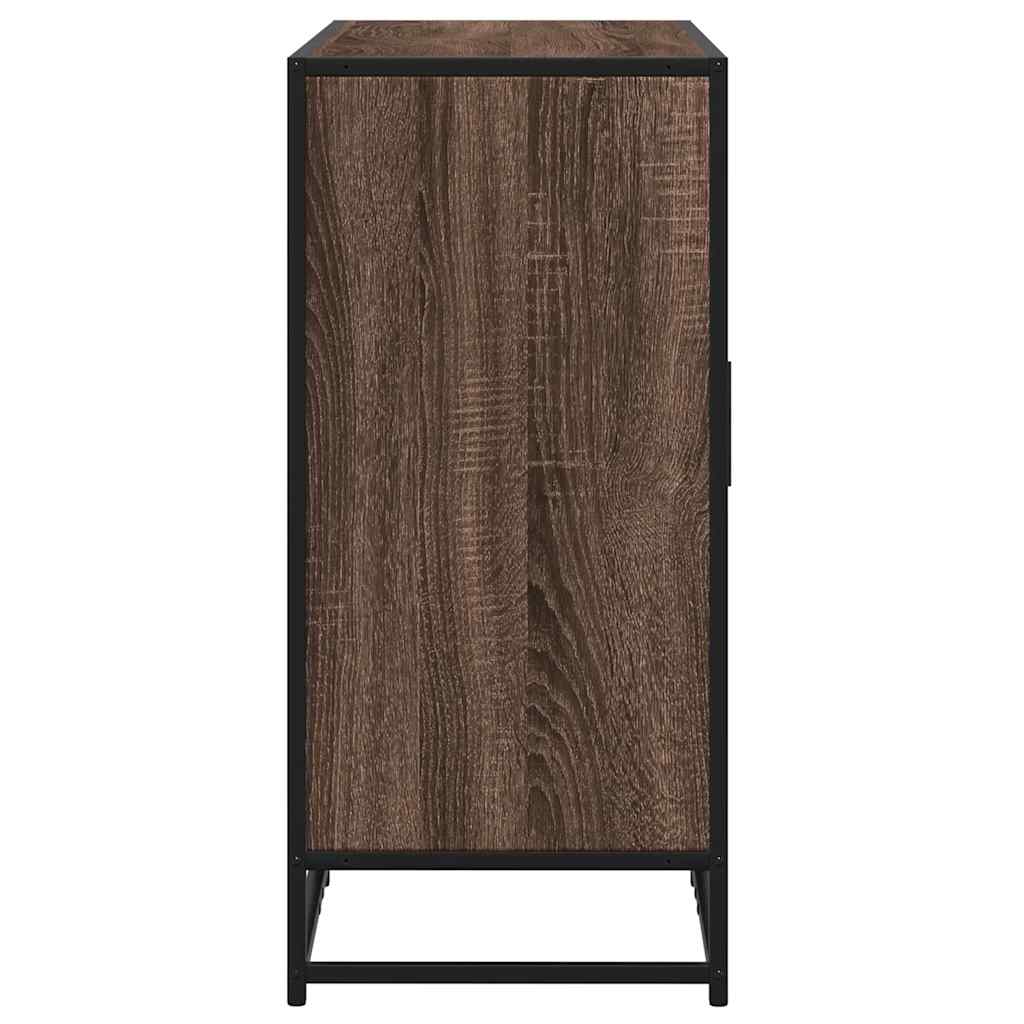 Sideboard Braun Eichen-Optik 92x35x76 cm Holzwerkstoff