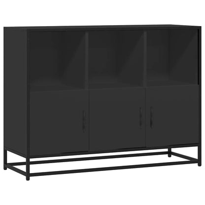 Sideboard Schwarz 100x35x76 cm Holzwerkstoff