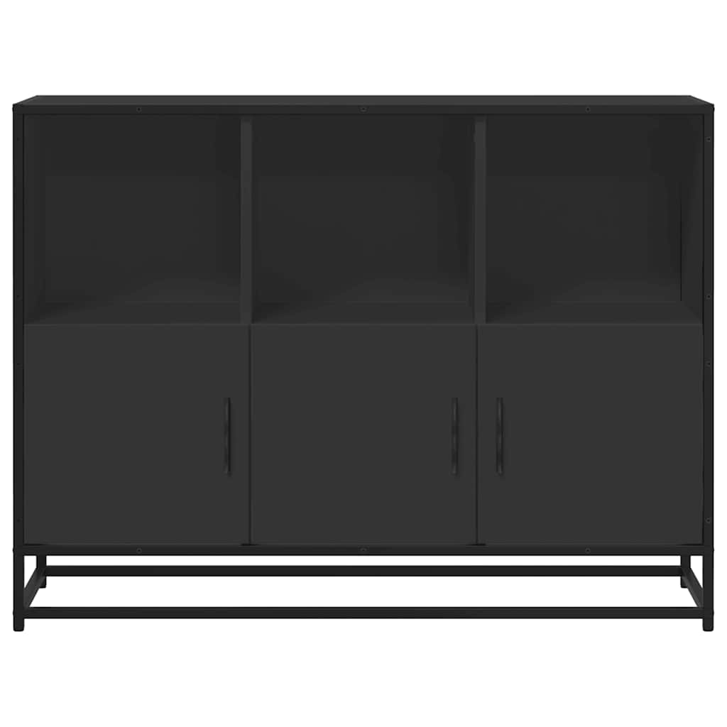 Sideboard Schwarz 100x35x76 cm Holzwerkstoff