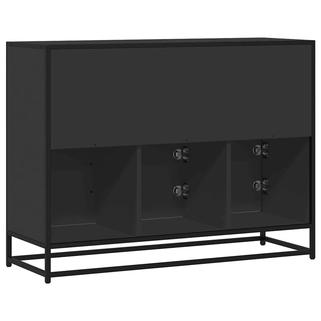 Sideboard Schwarz 100x35x76 cm Holzwerkstoff