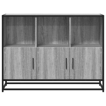 Sideboard Grau Sonoma 100x35x76 cm Holzwerkstoff