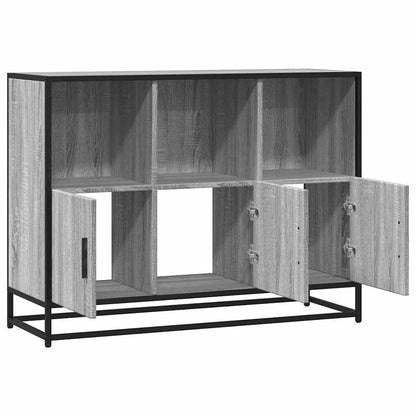 Sideboard Grau Sonoma 100x35x76 cm Holzwerkstoff