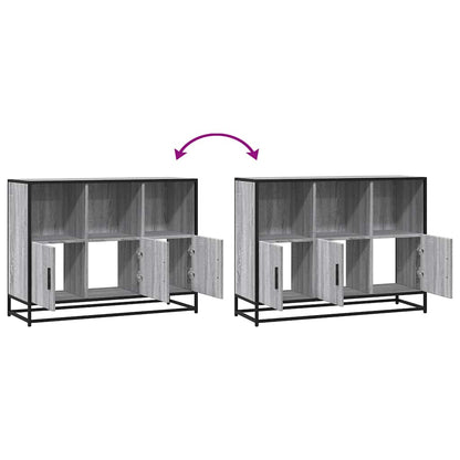 Sideboard Grau Sonoma 100x35x76 cm Holzwerkstoff