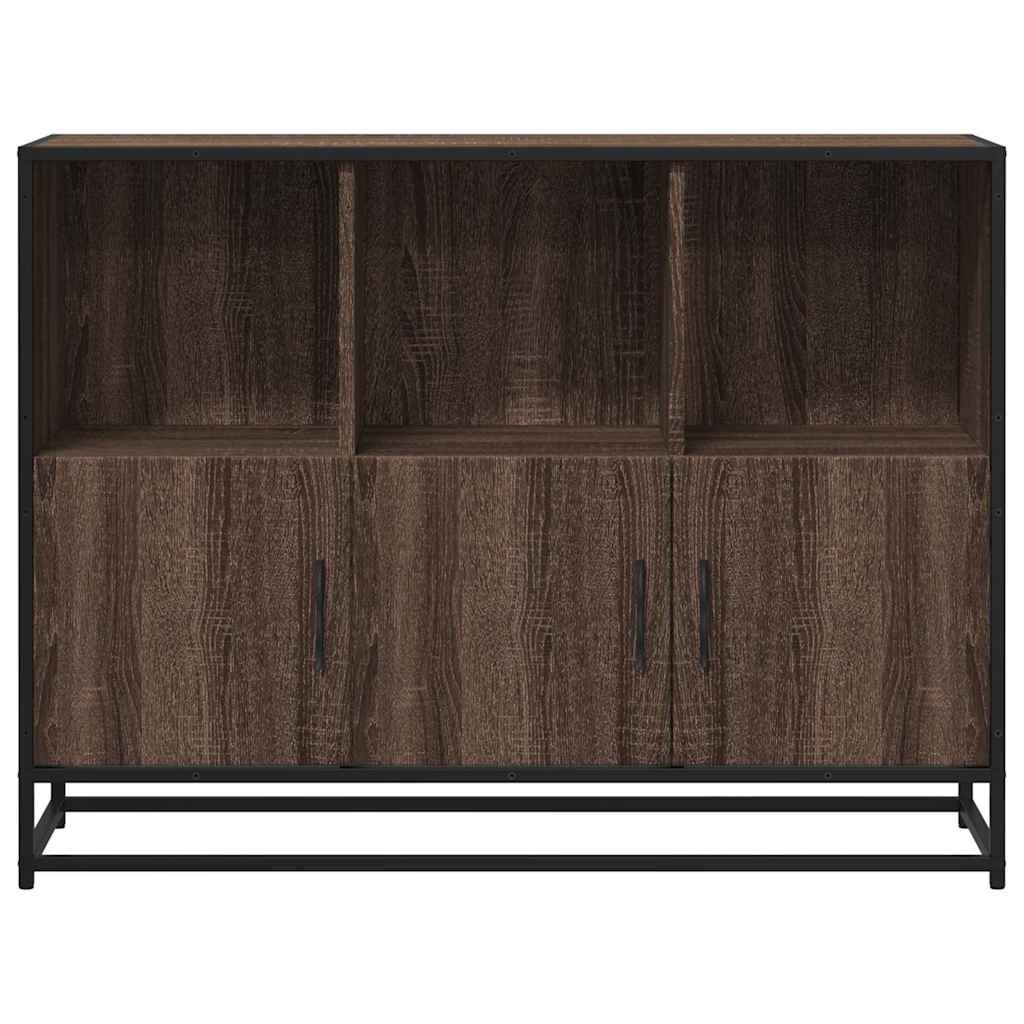 Sideboard Braun Eichen-Optik 100x35x76 cm Holzwerkstoff