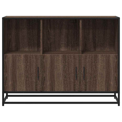 Sideboard Braun Eichen-Optik 100x35x76 cm Holzwerkstoff