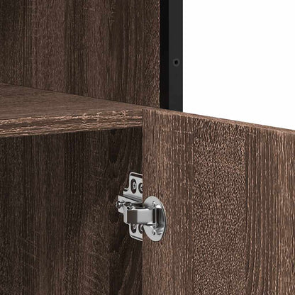 Sideboard Braun Eichen-Optik 100x35x76 cm Holzwerkstoff