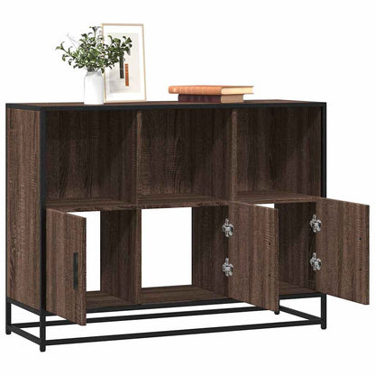 Sideboard Braun Eichen-Optik 100x35x76 cm Holzwerkstoff